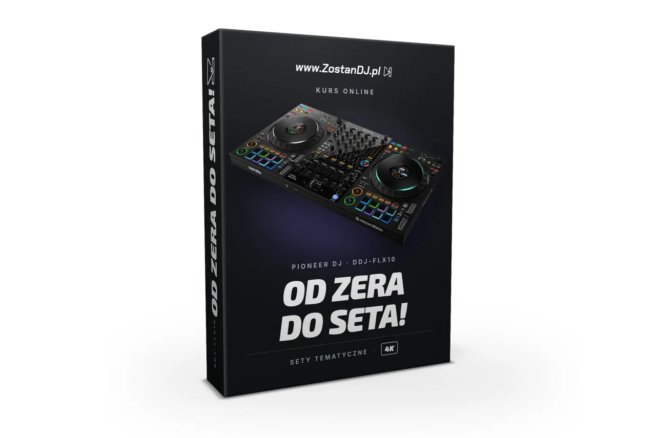 Kurs online Pioneer DDJ-FLX10: Od zera do seta! – pudełko kursu ZostanDJ